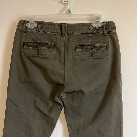 Pilcro and the Letterpress Hyphen Pants 27 Olive Green Skinny Utility Casual - Picture 7 of 16